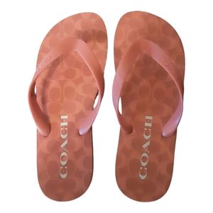 Coach flip flops